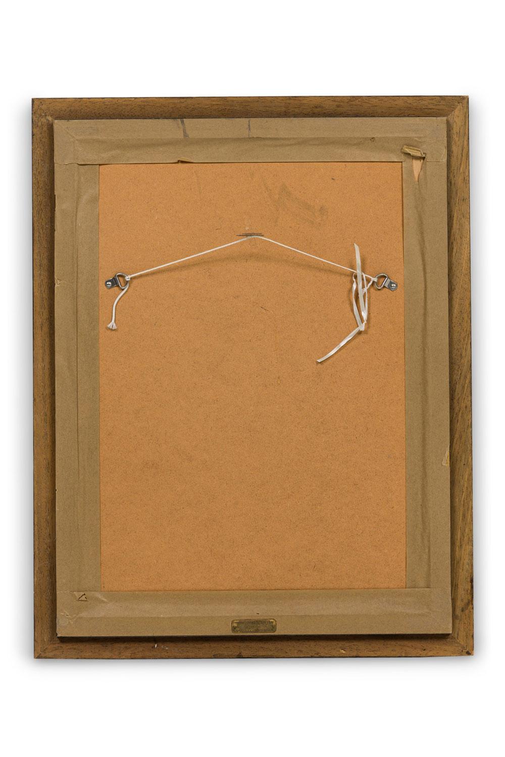 Gerahmte italienische neoklassische Stiche von Sockeln auf einem Bogengang (Wurzelholz) im Angebot