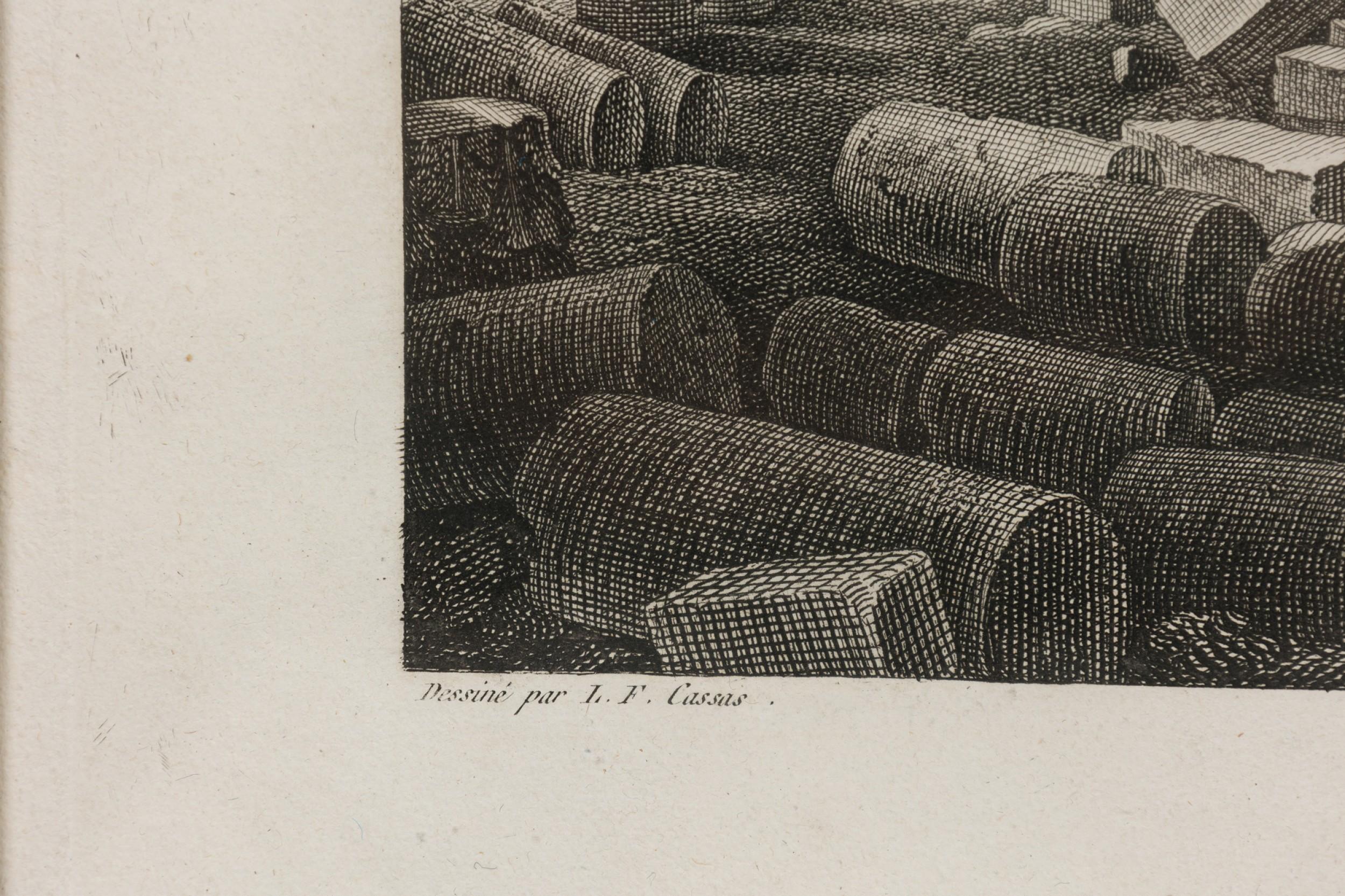 Framed Italian Neo-Classic Lithograph of The Temple of Baalshamin (19. Jahrhundert) im Angebot