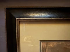 Framed Italian Print of Roman Ruins, 19th Century