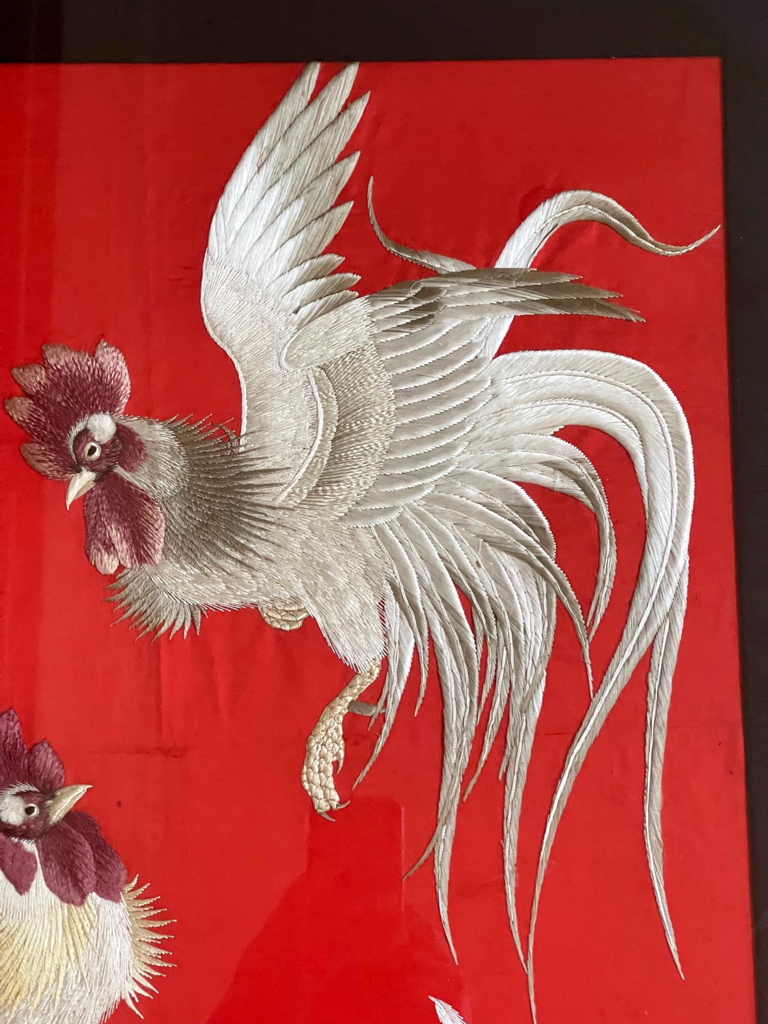 japanese rooster painting