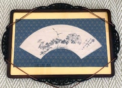 Gerahmtes japanisches Tintengemälde Hidaka Tetsuo