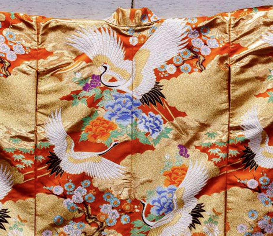 framed kimono art