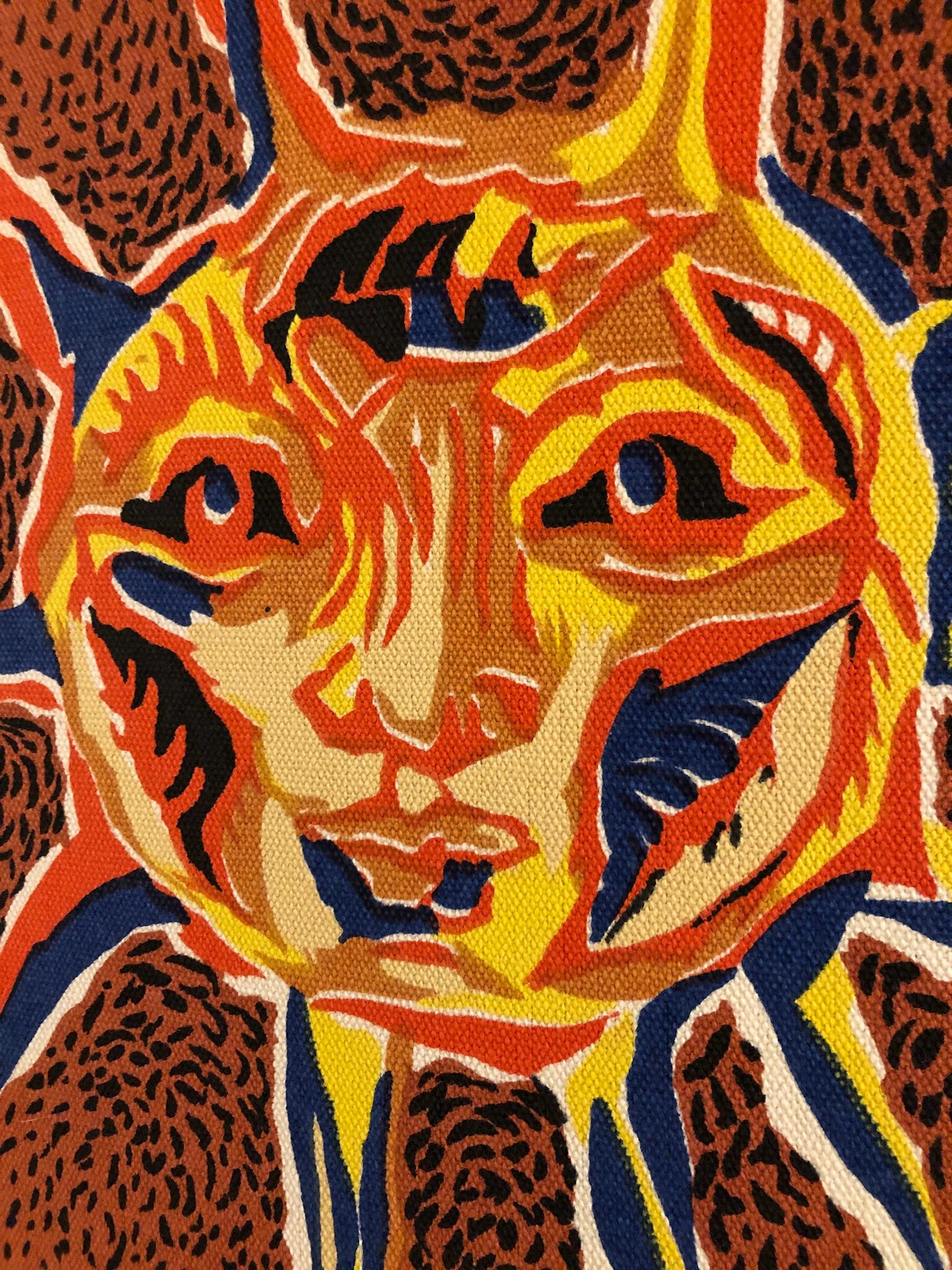 Mid-20th Century Framed Jean Lurcat Silkscreen Tapestry For Sale
