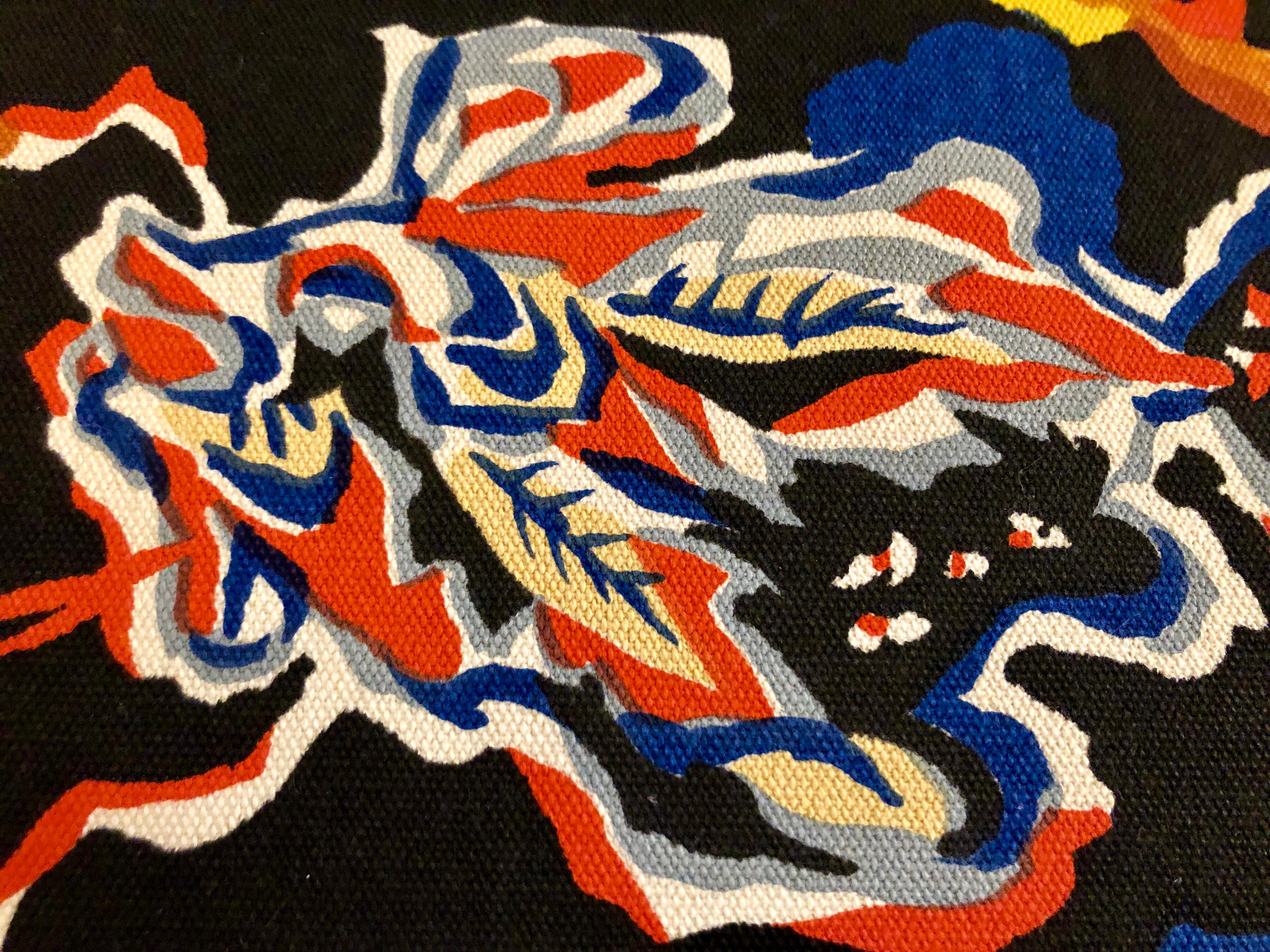 Canvas Framed Jean Lurcat Silkscreen Tapestry For Sale