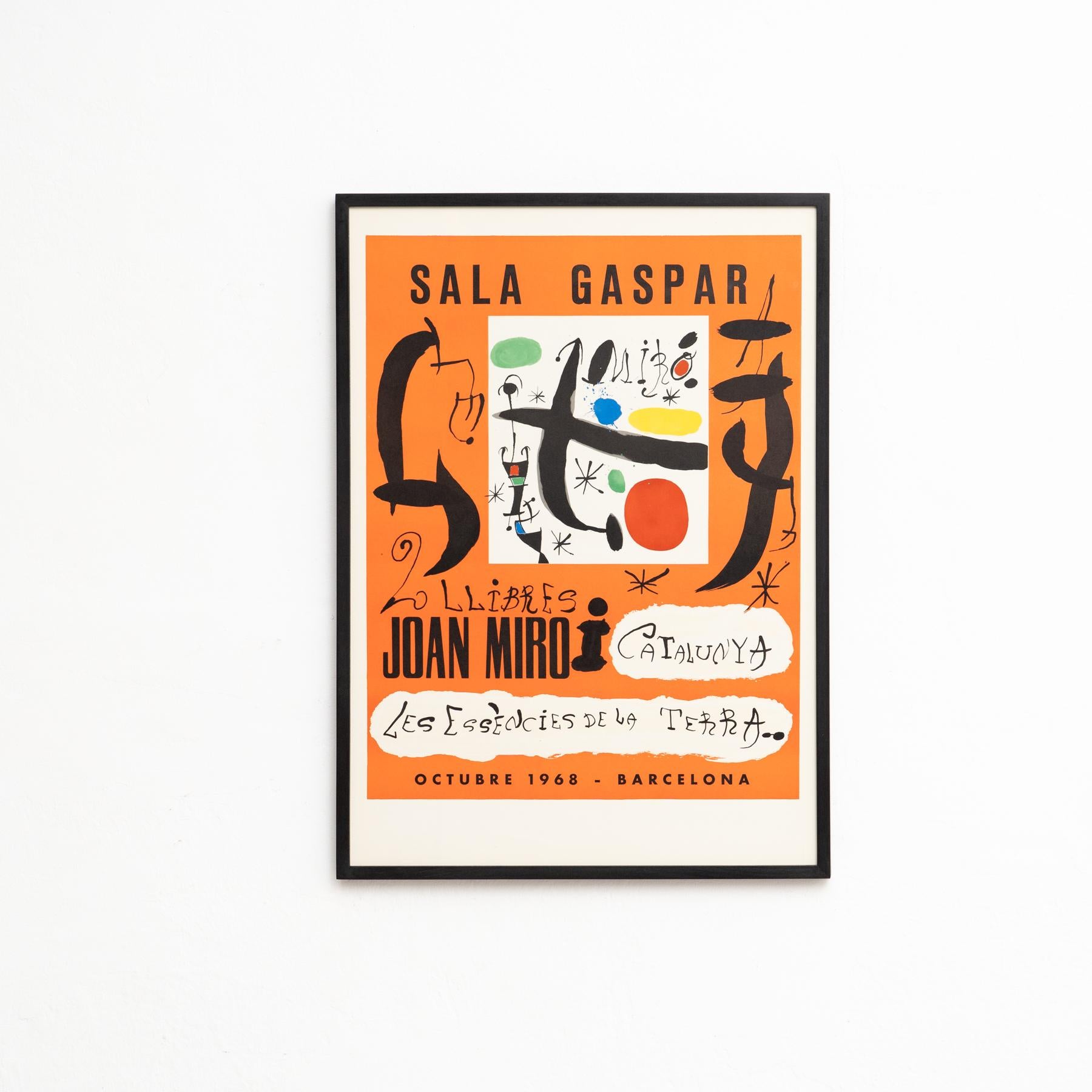 Mid-Century moderno Poster della mostra di Joan Miró 