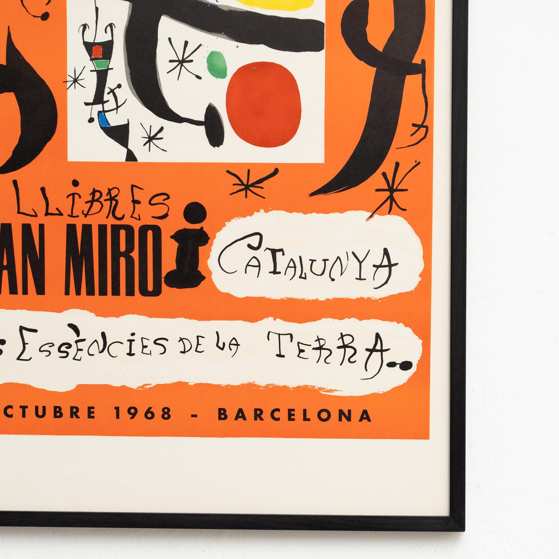 Metà XX secolo Poster della mostra di Joan Miró 