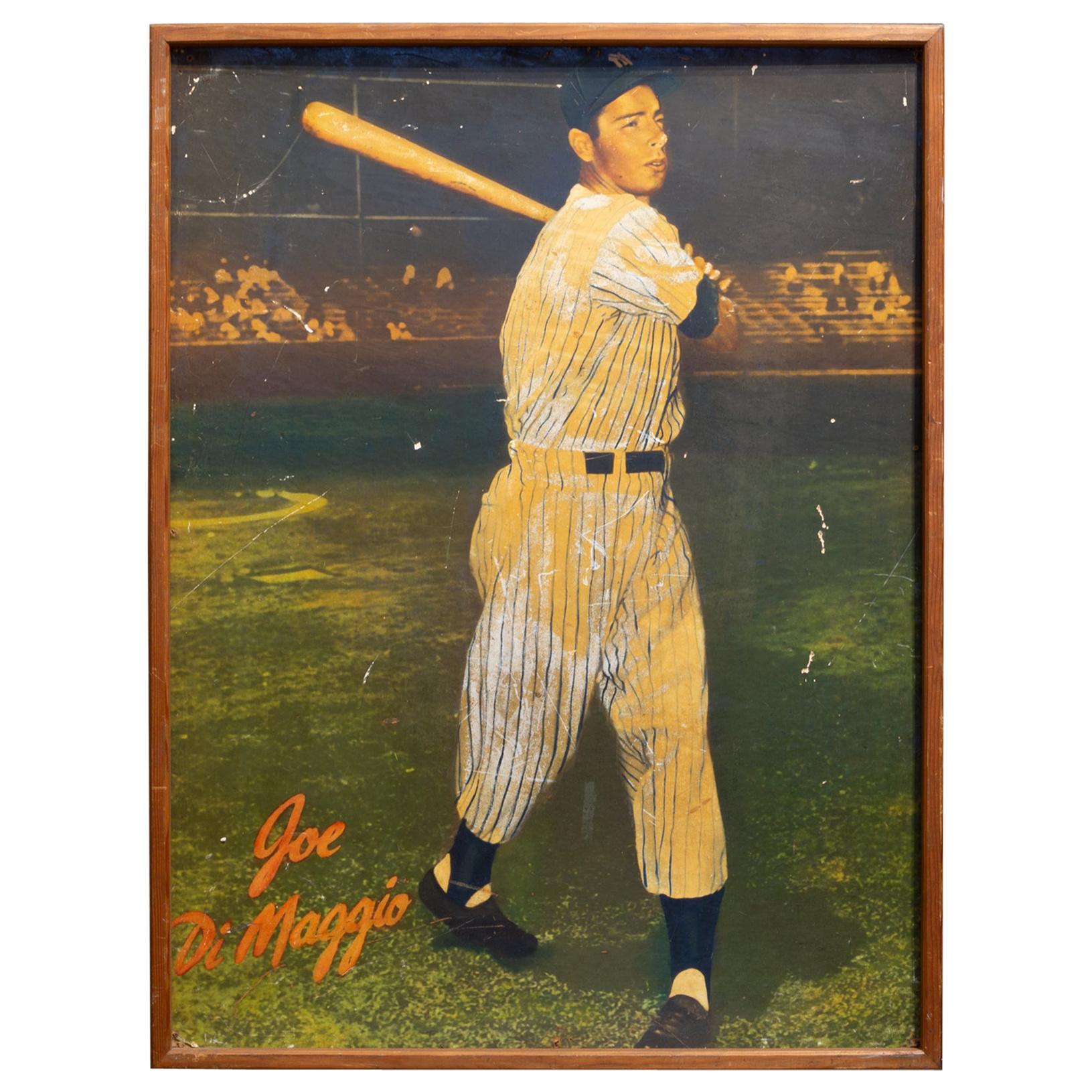 Framed Joe DiMaggio Print, circa 1940