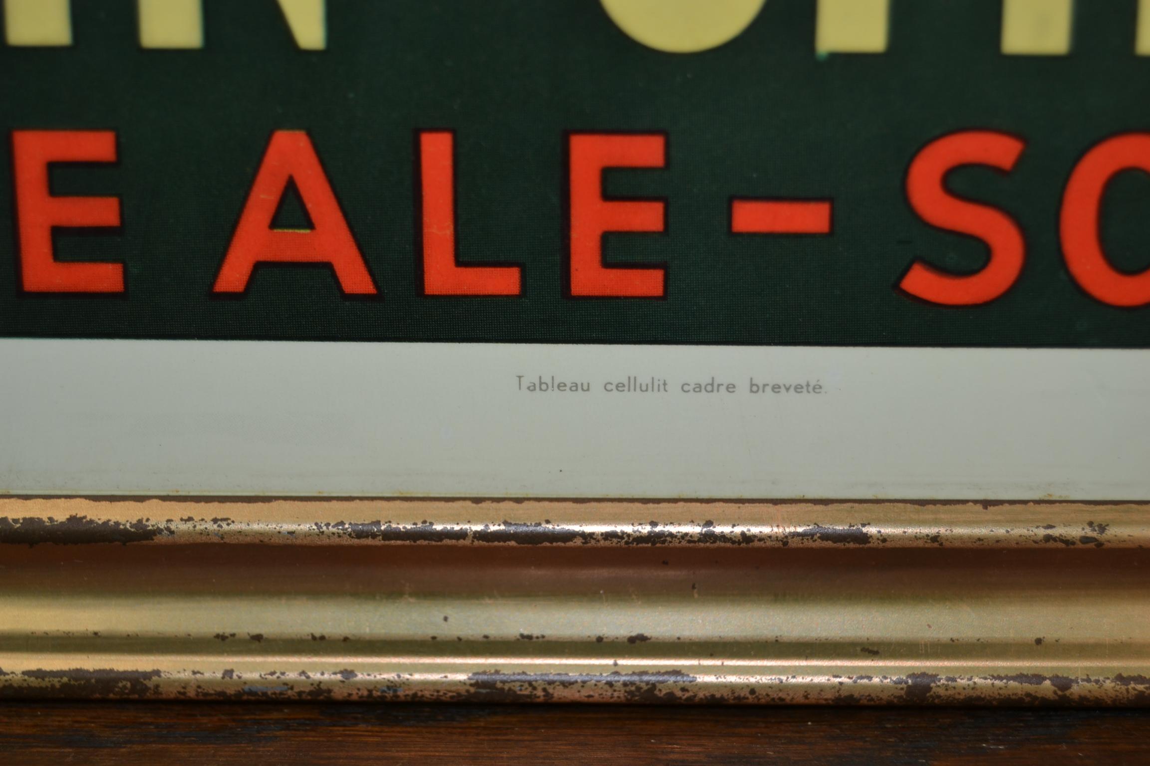 Framed John Smith's Beer Sign, 1970s For Sale 1