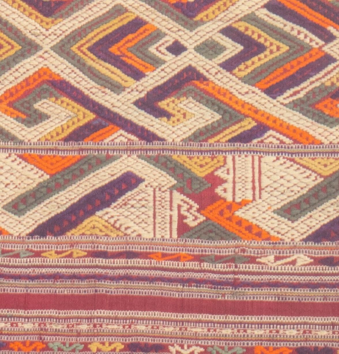 Panneau textile Kilim noué à la main encadré Bon état - En vente à New York, NY