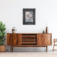 Framed Kimono Art "Prosperous Blossom" by Kimono-Couture, Japanese Textile Art