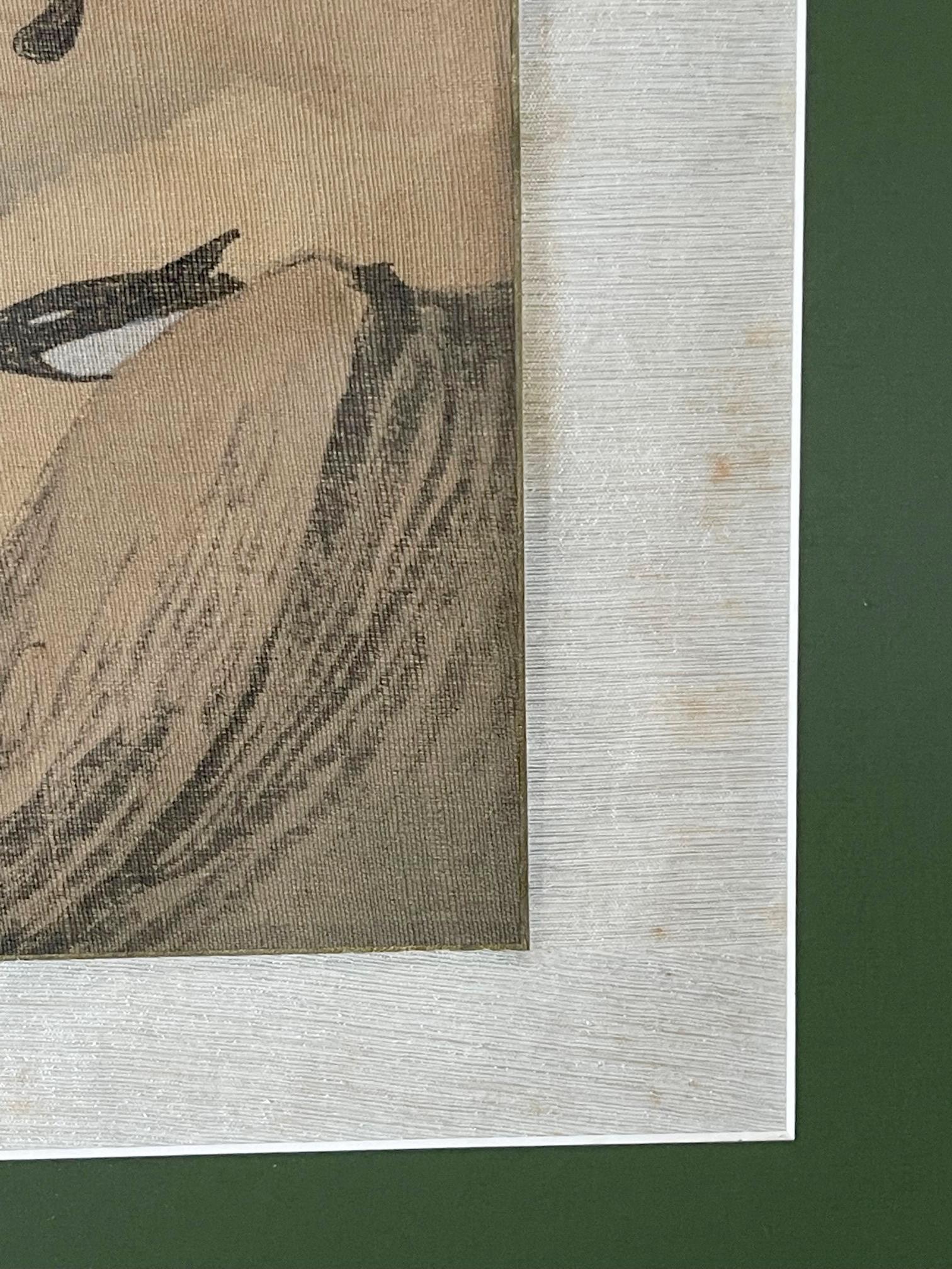 Peinture folklorique coréenne Jakhodo tigre et magpie encadrée, l'une des quatre en vente 2