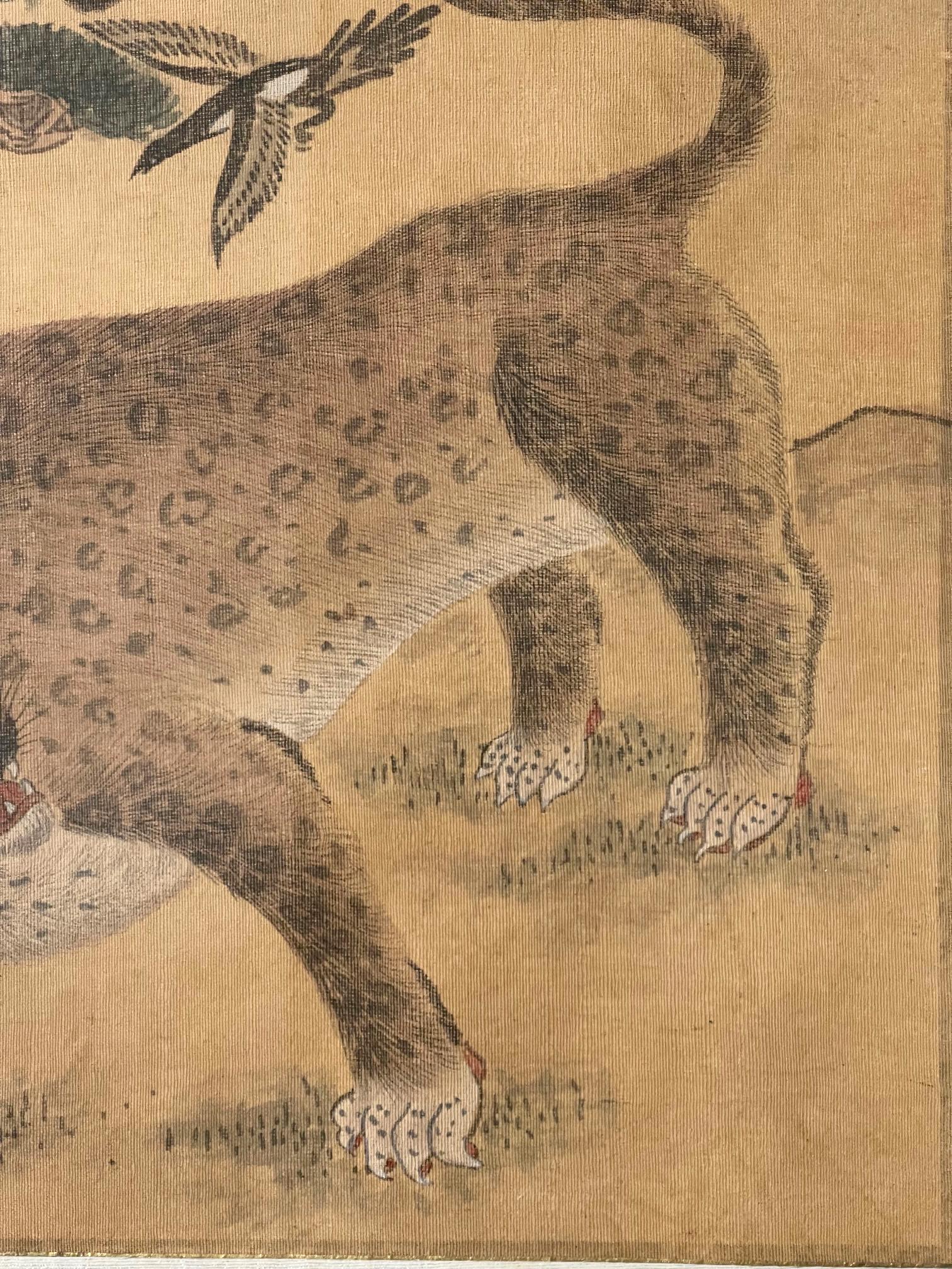 Coréen Peinture folklorique coréenne Jakhodo tigre et magpie encadrée, l'une des quatre en vente