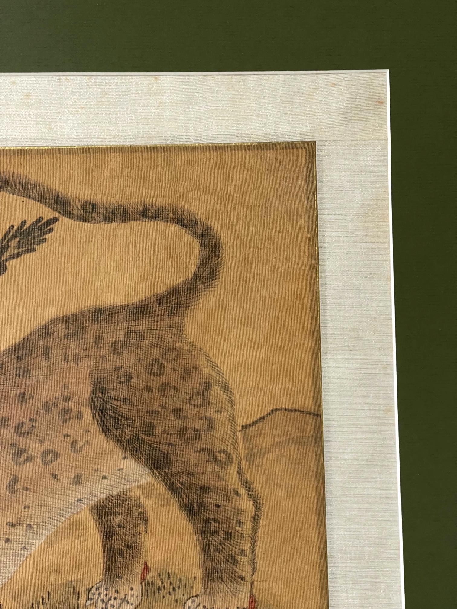 Peinture folklorique coréenne Jakhodo tigre et magpie encadrée, l'une des quatre en vente 1