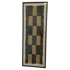 Retro Framed Kuba Cloth Panel