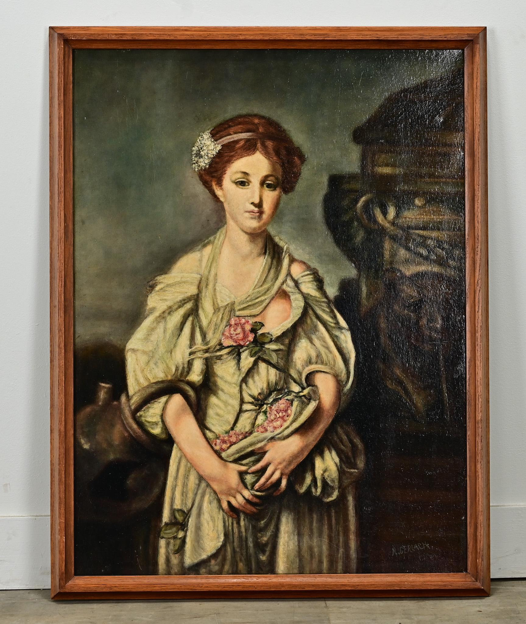 Altro Quadro da donna incorniciato, firmato dall'artista in vendita