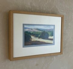 Framed Landscape Oil Painting by Thomas Gronbukt