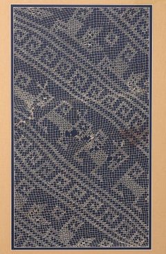 Framed Large Pre-Columbian Gauze Textile Panel Chancay Culture