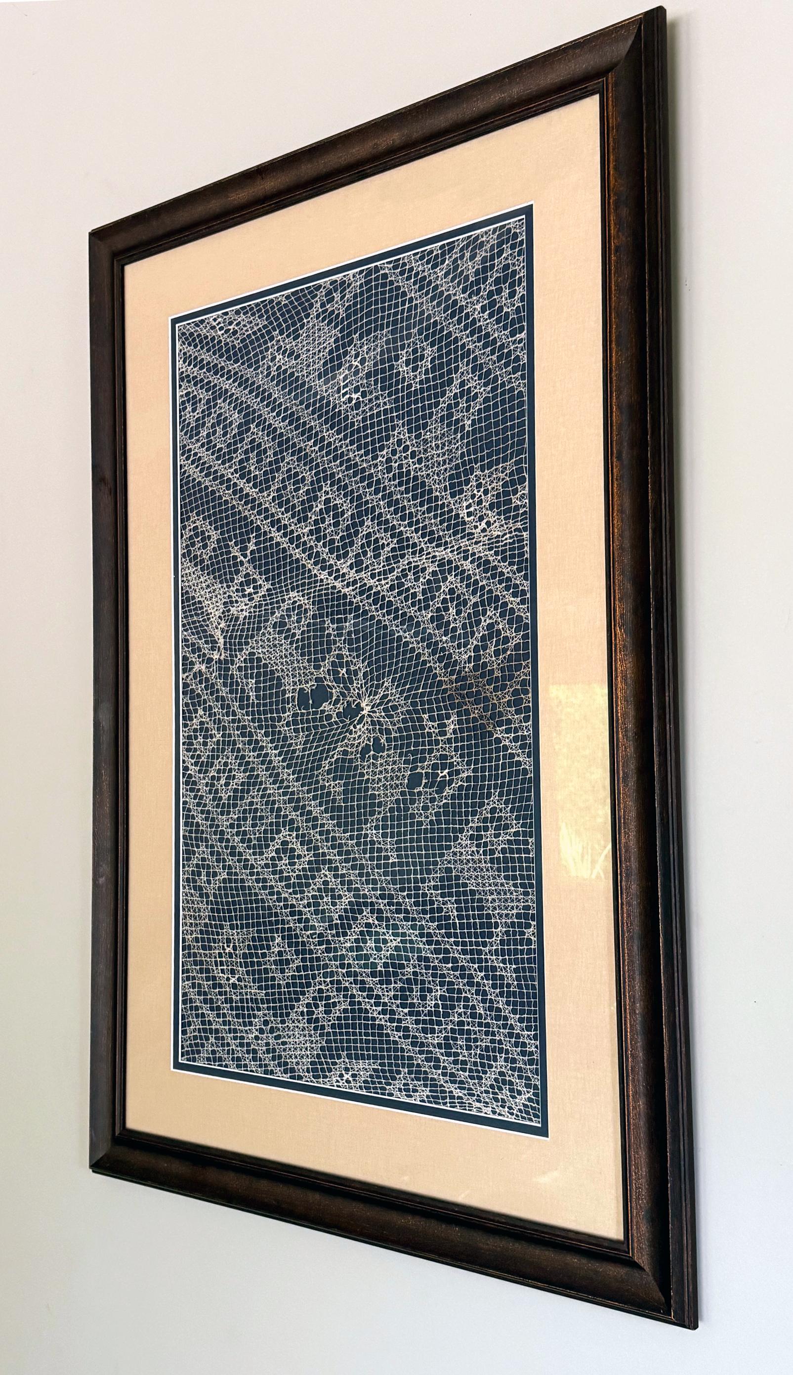 Peruvian Framed Large Pre-Columbian Gauze Textile Panel Chancay Culture For Sale