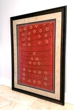 Tessuti Pre-Columbian di grandi dimensioni incorniciati con disegno Tie Dye Cultura Wari