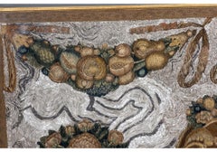 Framed Large Scale Antique Embroidered Panel