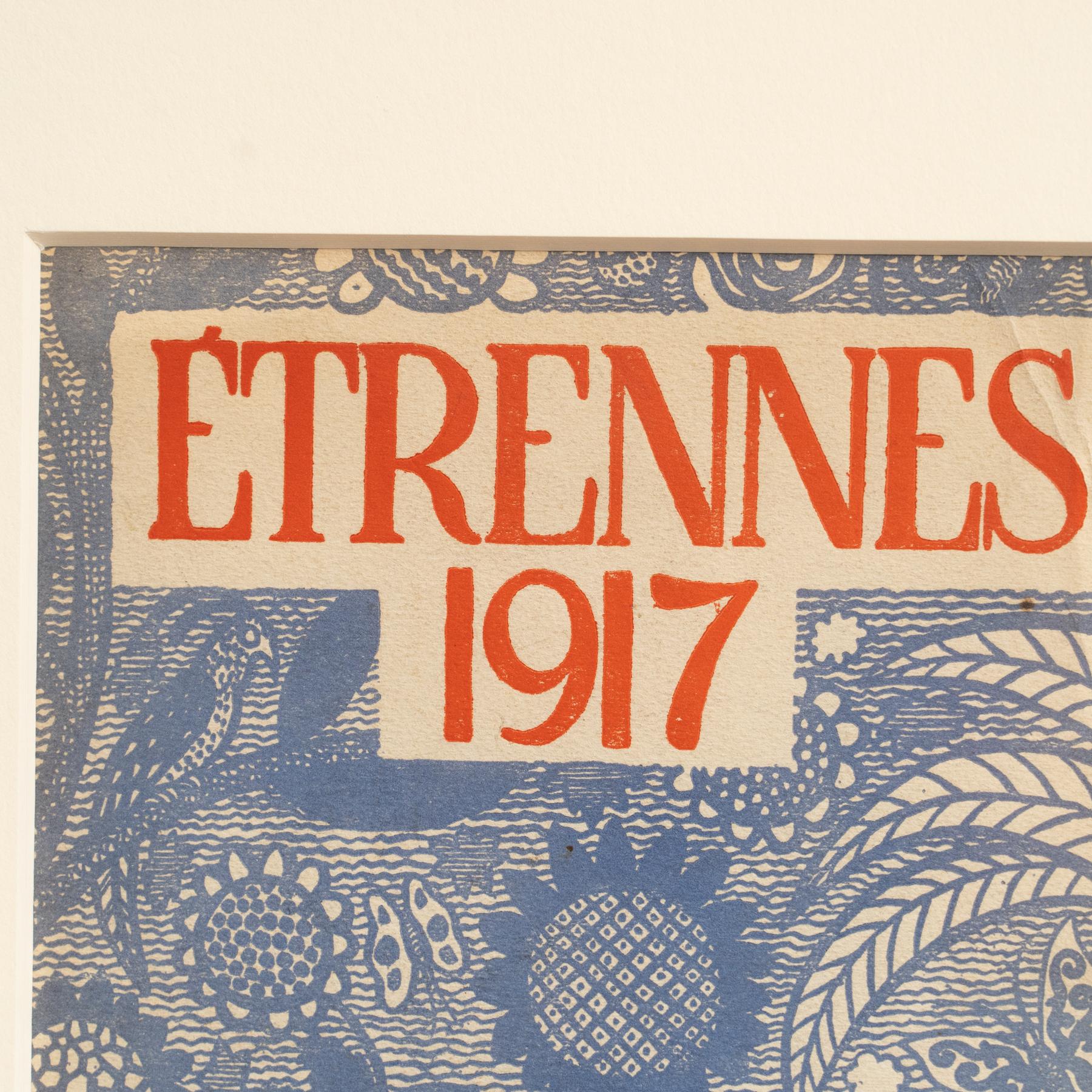 Gerahmtes Larousse-Kunstwerk, um 1930 (Mitte des 20. Jahrhunderts) im Angebot