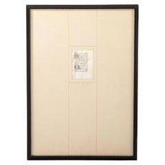 Antique Framed Late 15th Century Illuminated Book of Hours Manuscript