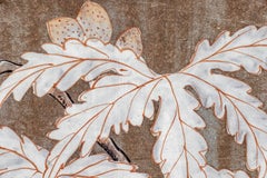 Framed Late 19th Century Hand-Painted Chinoiserie Wallpaper Panel