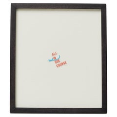Framed Lawrence Weiner Limited Edition Artwork, ALL IN DUE COURSE