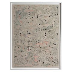 Stampa artistica “Les Terrains” in edizione limitata, incorniciata, 57" x 76"