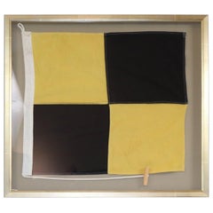 Framed Letter L Maritime Signal Flag