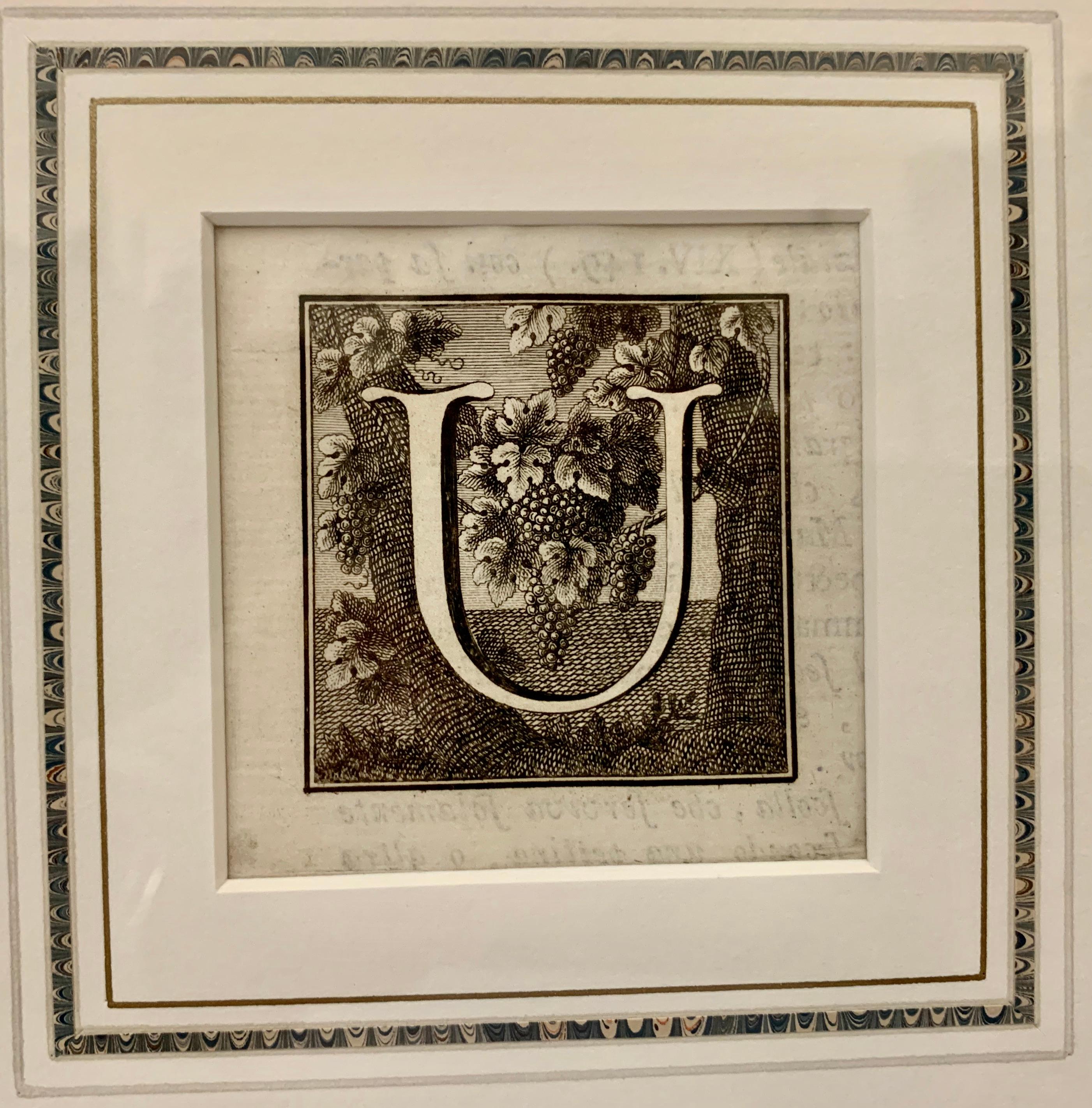 Italian Framed Engraving of The Letter 