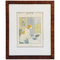 Antique Framed Life Magazine Cover, November 1916