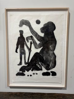 Framed Limited Edition Print by A.R. Penck, signed