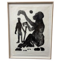 Framed Limited Edition Print by A.R. Penck, signed