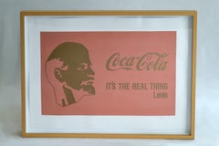 Lithograph Lenin Coca-Cola, by Alexander Kosolapov (b. 1943) Numbered, Framed