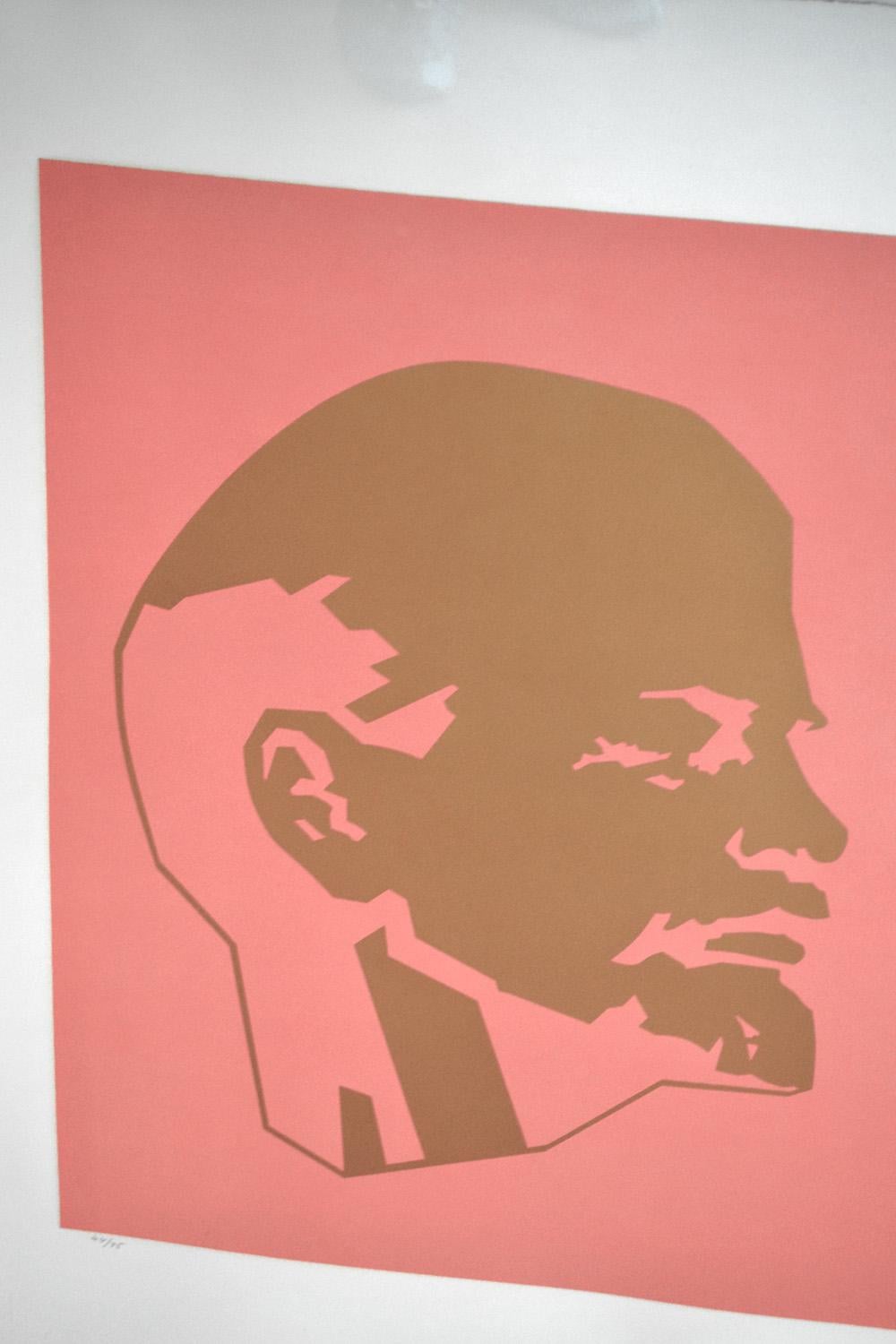Modern Lithograph Lenin Coca-Cola, by Alexander Kosolapov (b. 1943) Numbered, Framed For Sale