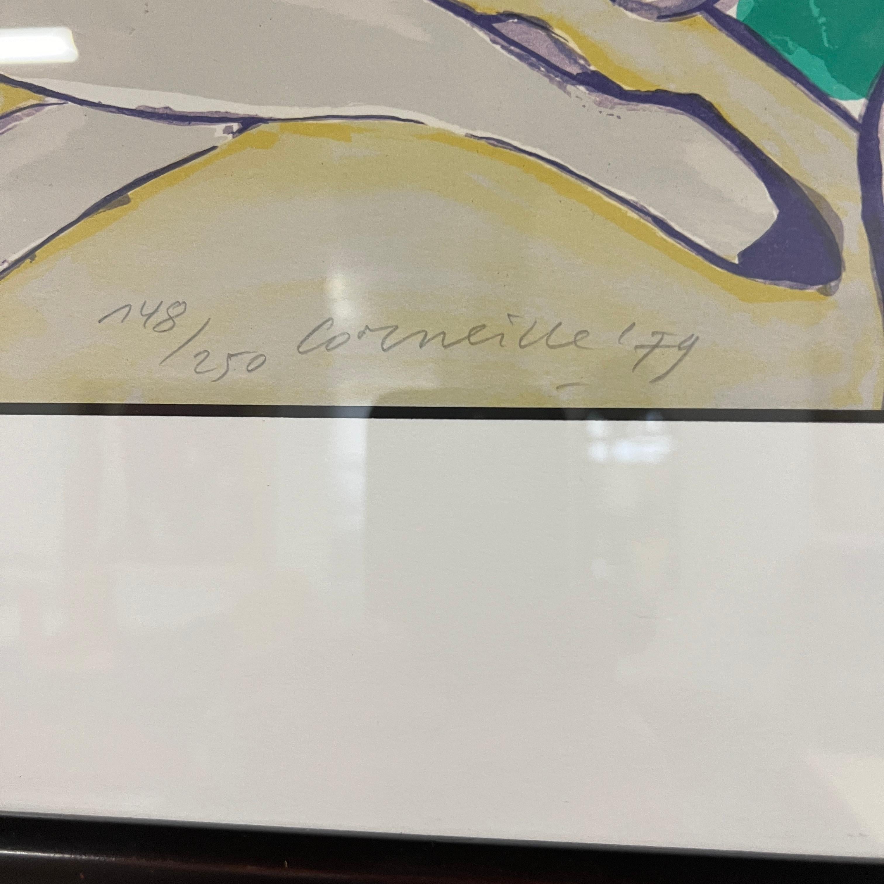 Framed Lithograph by Corneille titled 