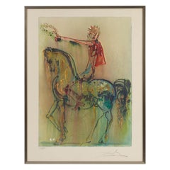 Framed Lithograph by Dali, Signed and Numbered, 20th Century