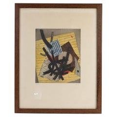Litografía enmarcada de Goetz, firmada y numerada, siglo XX