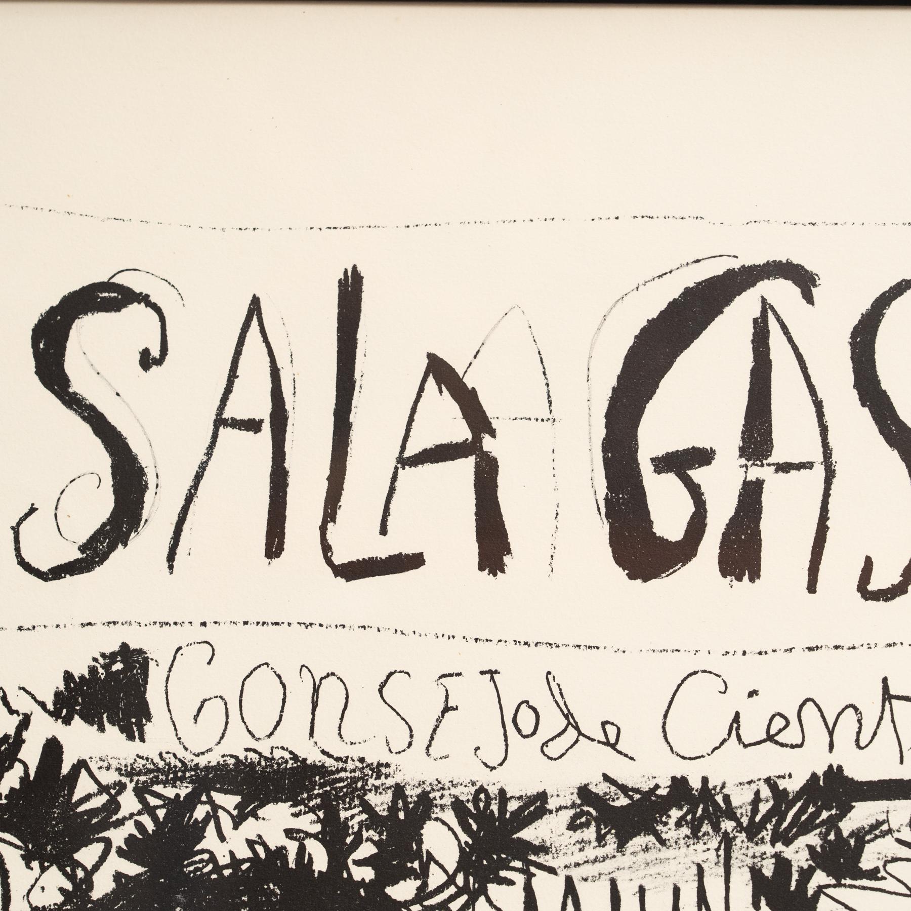 Poster litografico incorniciato della mostra Disegni di Picasso, circa 1961 in vendita 4