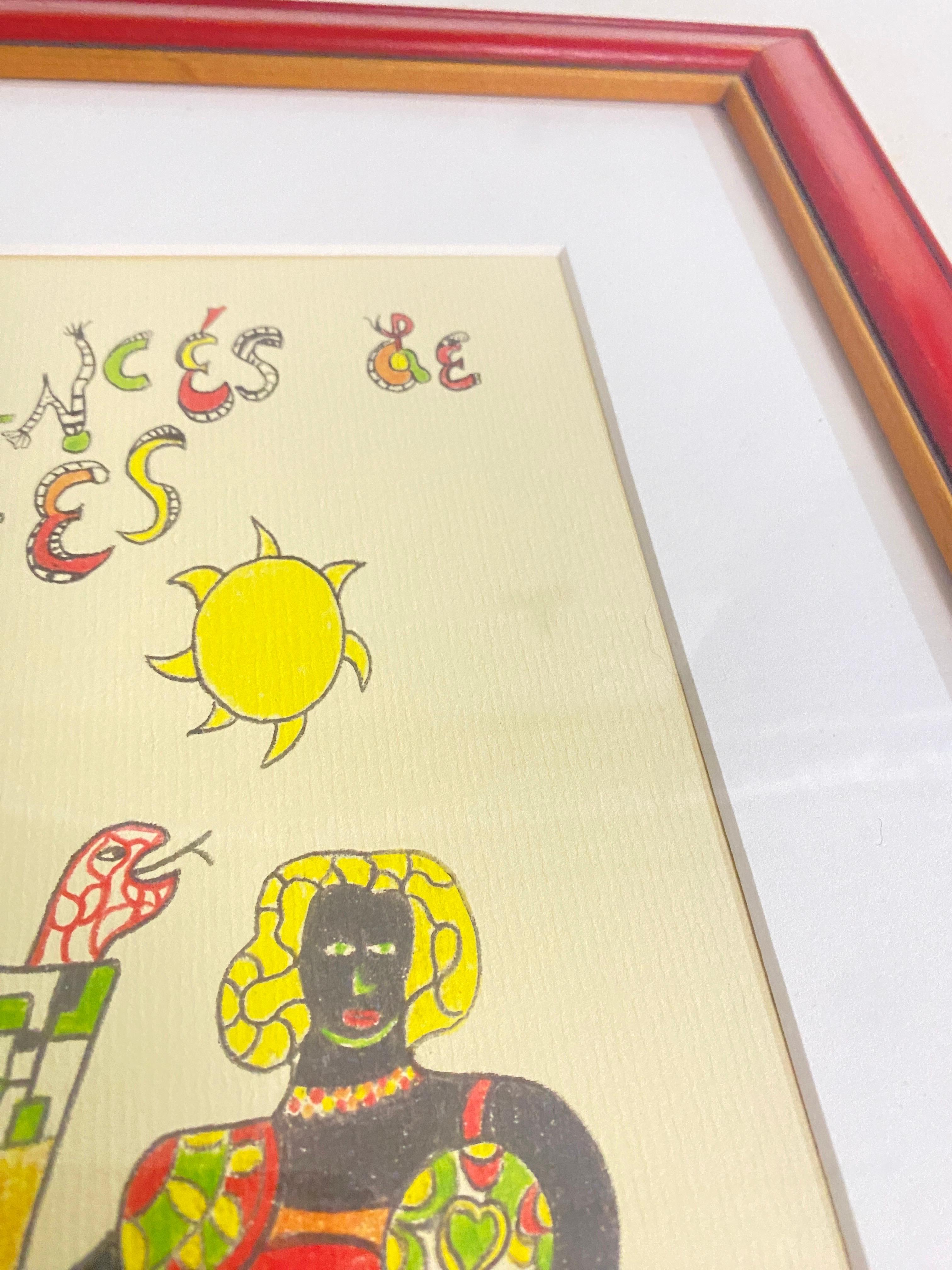 Litografía enmarcada 