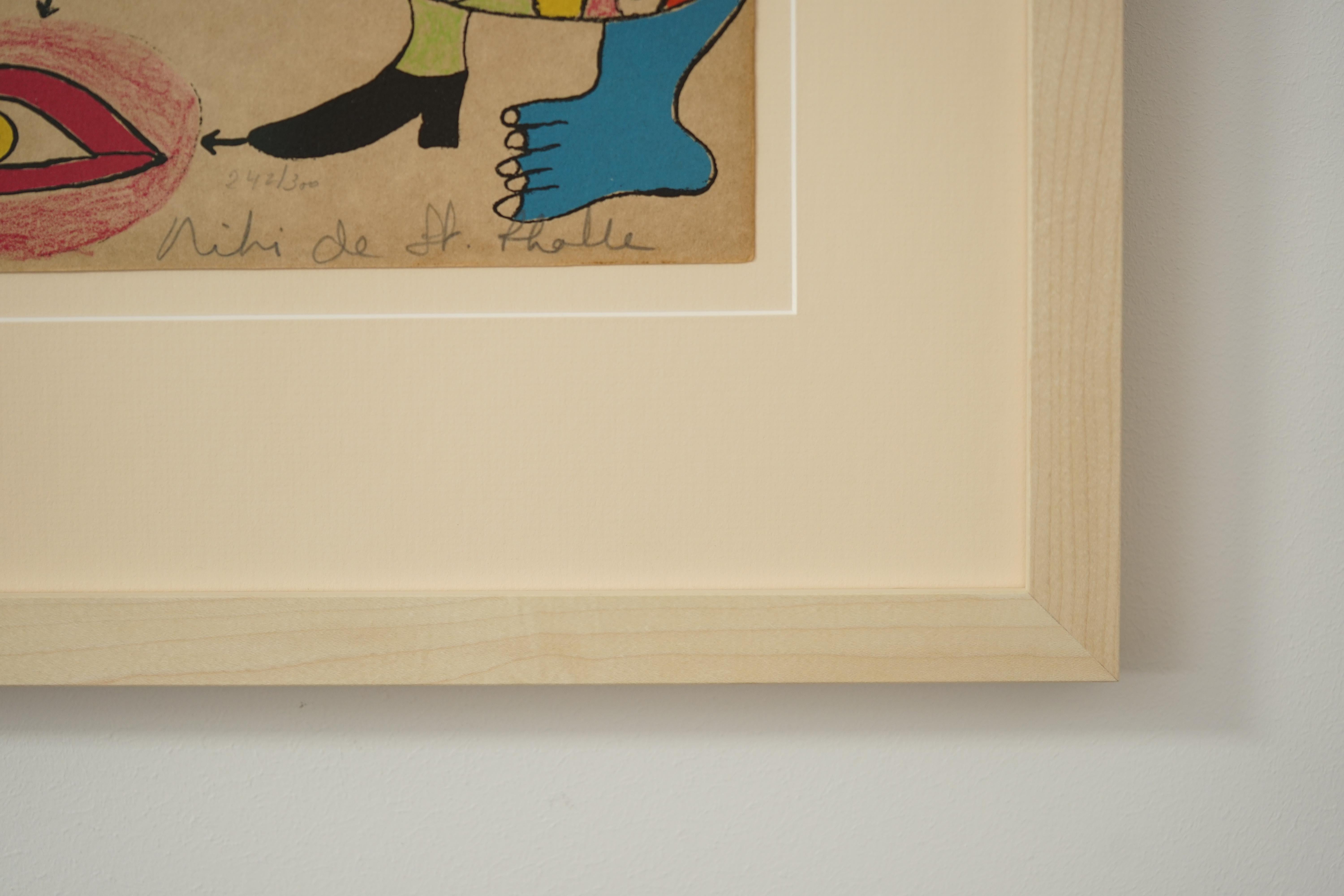 Lithographie encadrée « Le Couteau » de Niki de Saint Phalle, 1972 en vente 2