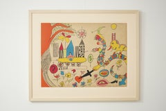 Framed Lithography "Le Couteau" by Niki de Saint Phalle, 1972