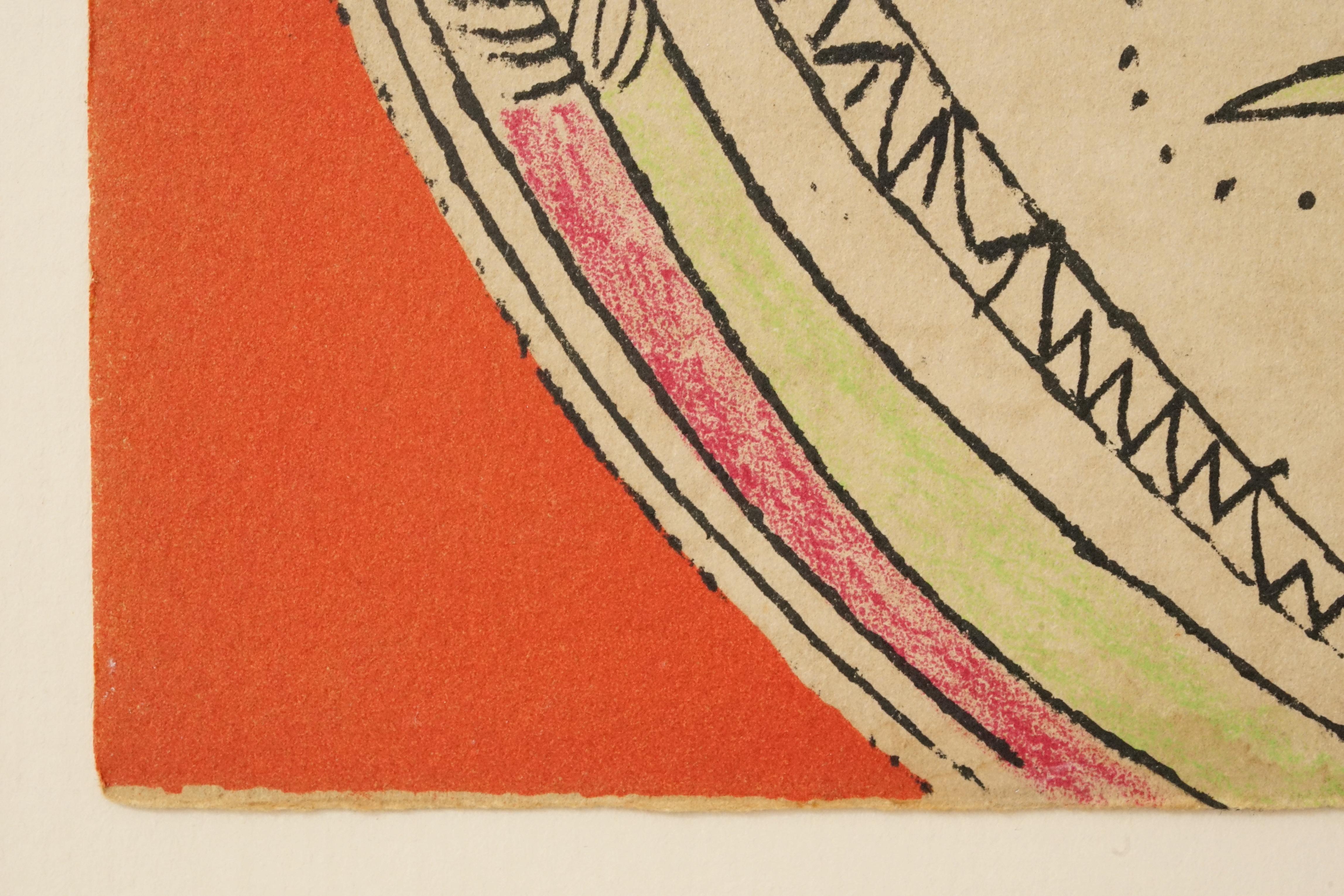 Lithographie encadrée « Le Couteau » de Niki de Saint Phalle, 1972 en vente 1