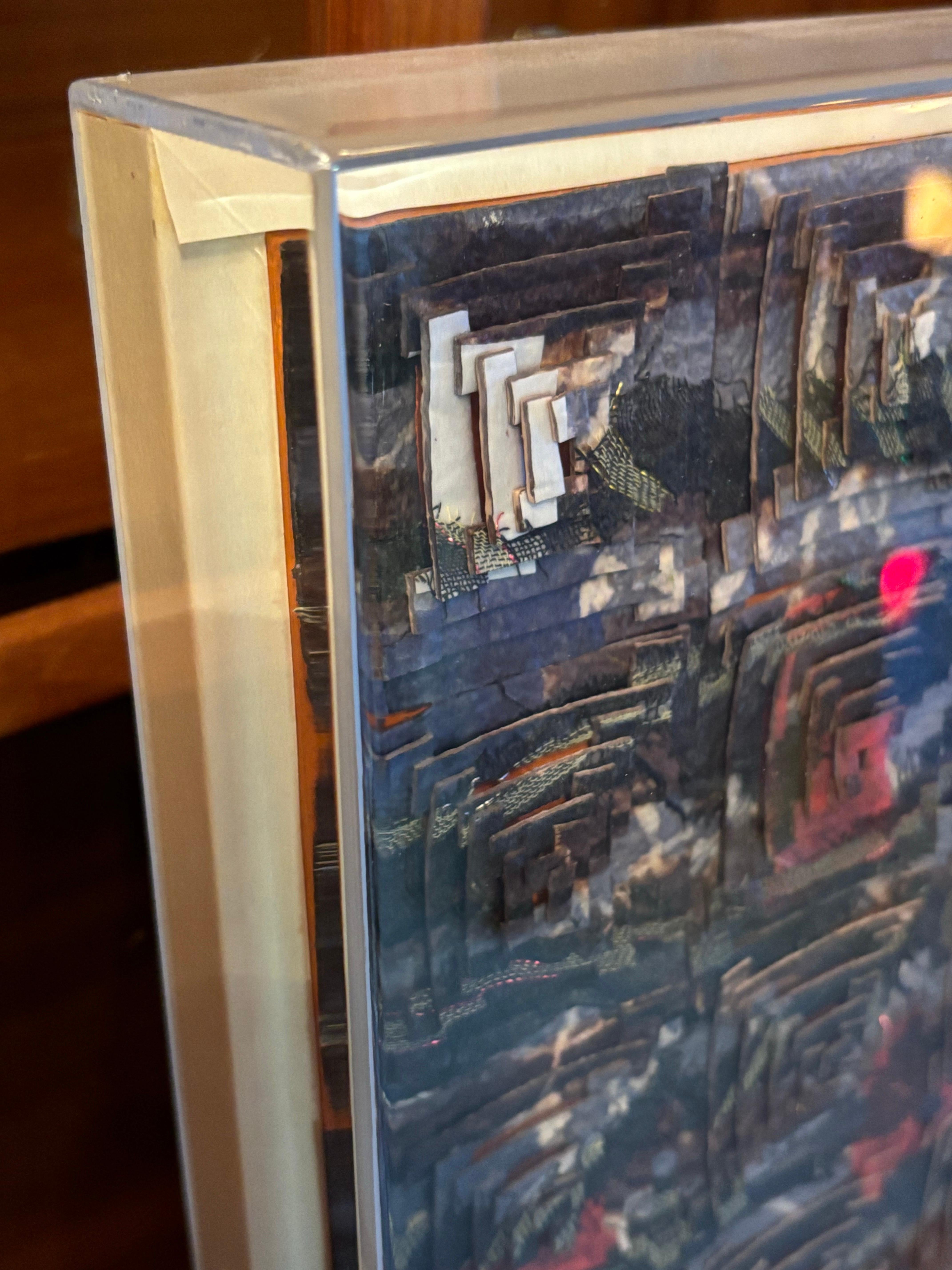 Framed Lucite Collage For Sale 3