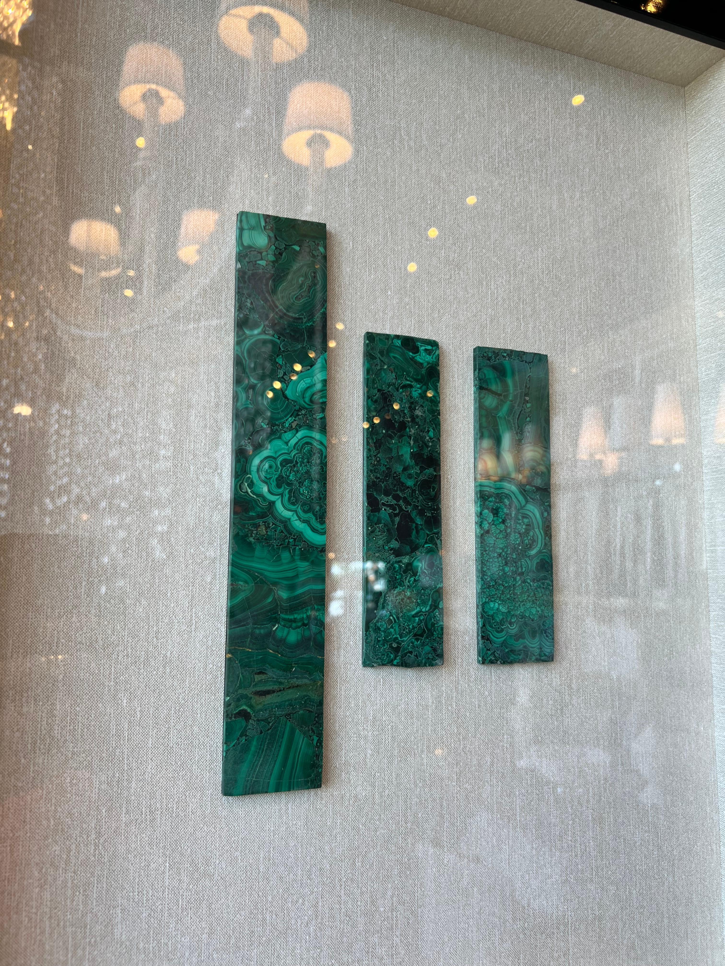 Framed Malachite Fragments In New Condition In Vancouver, CA