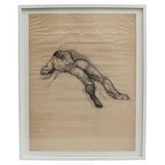 Framed Male Nude Figure