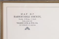 Framed Map of Cape Cod, Massachusetts