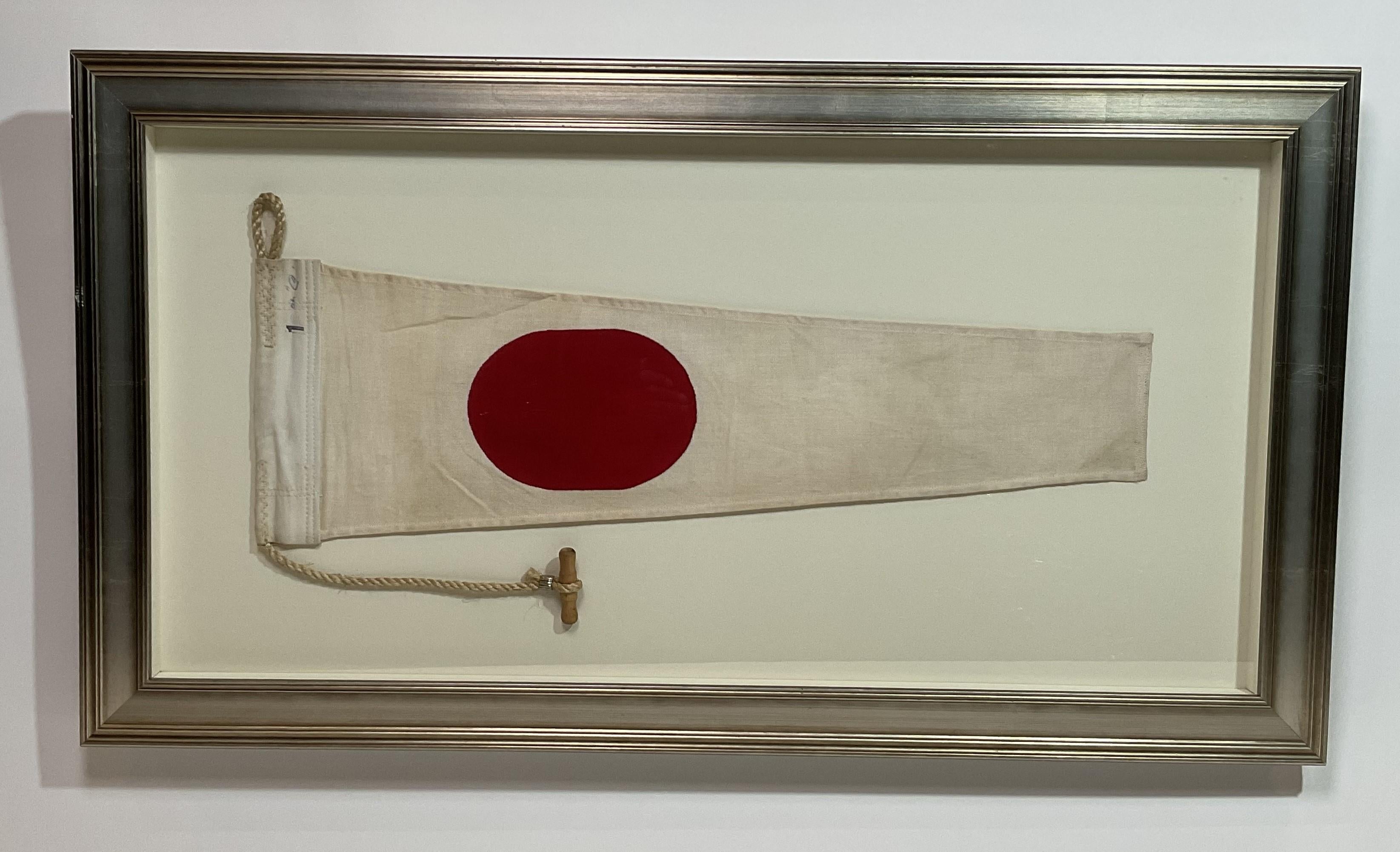 Bandera de señales marítimas número 1 enmarcada Norteamericano en venta