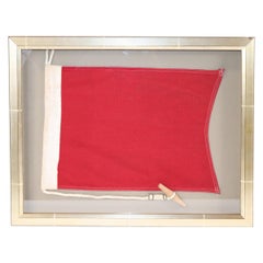 Framed Maritime Signal Flag of Letter B